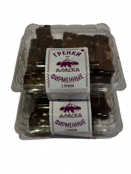 Гренки Фирменные с луком 130 г (Аляска), шт