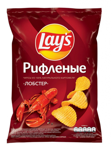 Чипсы "Лейз" (Лобстер рифленые) 140 г, шт