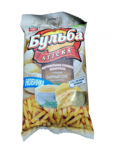 Бульба STICKS сырный соус 75гр