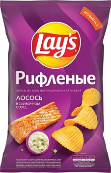 Чипсы "Лейз" (Лосось в сливочном соусе) 140 г, шт