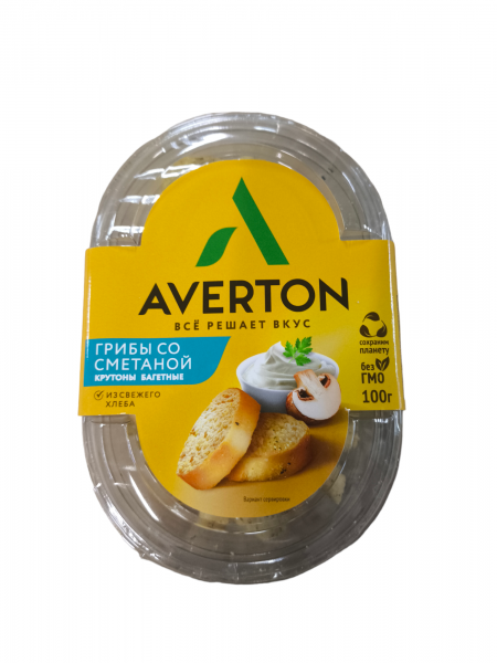 Сухарики "Авертон" (Грибы/сметана) 100 г, шт